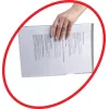 Rexel Anti-Rutsch A4 Ordner klar (25), Polypropylen (PP), Transparent, 20 Blatt, 25 Stück