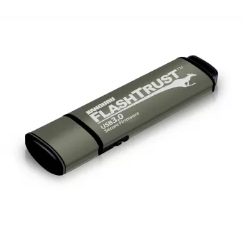 Kanguru FlashTrust™ USB 3.0 16 GB | Sicherer USB-Stick | Sichere Firmware | Physischer Schreibschutzschalter | Schutz gegen BadUSB | Erfüllt NIST-Anforderungen für die Implementierung