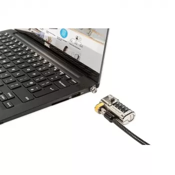 DELL 461-AAEU Kabelschloss Schwarz, Edelstahl 1,8 m