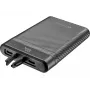 Sandberg Survivor Nano Powerbank 10000, 10000 mAh, Lithium-Ion (Li-Ion), 3,7 V, 20 W, Schwarz