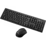 Sandberg Wireless Office DesktopSet INT, Wireless, RF Wireless, Membrane, QWERTY, Schwarz, Maus inklusive