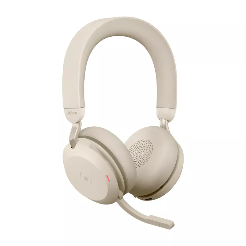 Jabra Evolve2 75 - USB-A MS Teams - Beige, Wireless, Büro/Callcenter, 20 - 20000 Hz, 197 g, Headset, Beige