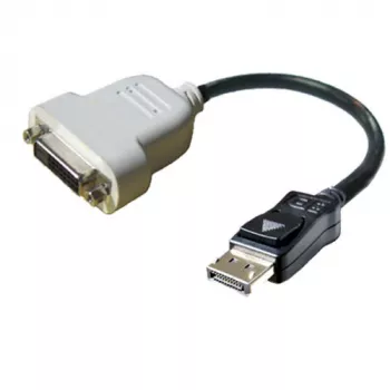 DisplayPort-auf-DVI-D-Kabel DELL 023NVR 0,23 m Schwarz Weiß