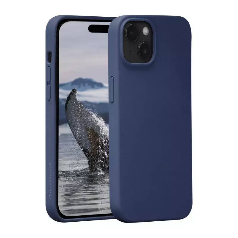 dbramante1928 Monaco Silikonhülle mit MagSafe für iPhone 15 Pacific Blue