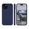 dbramante1928 Monaco Silikonhülle mit MagSafe für iPhone 15 Pacific Blue