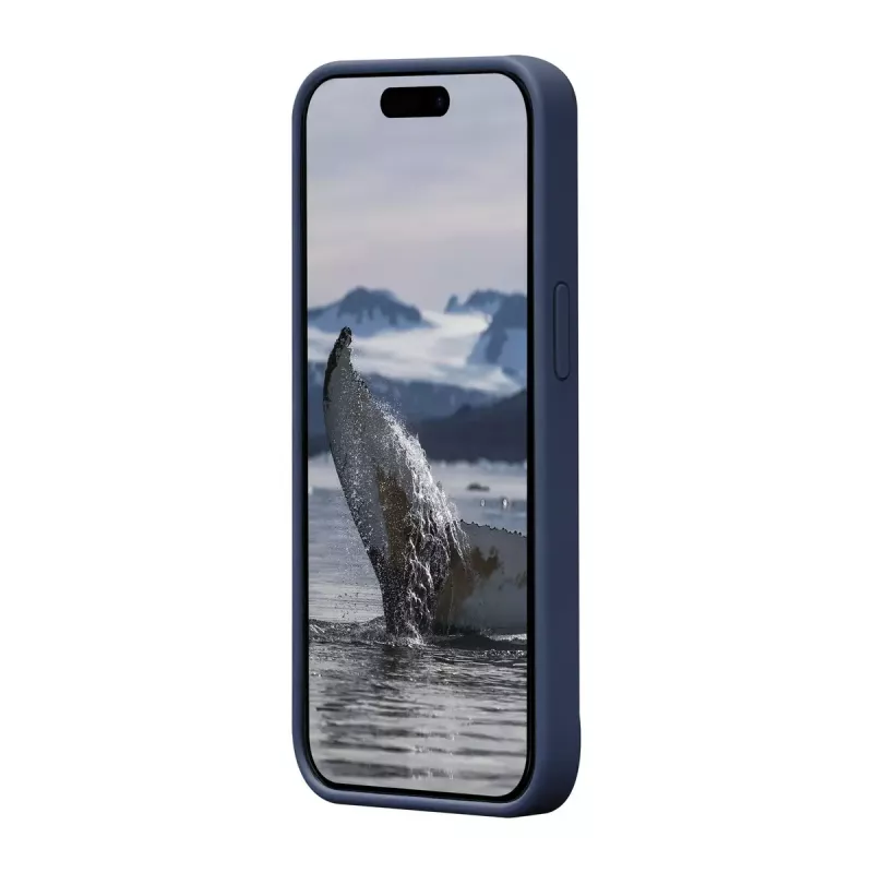 dbramante1928 Monaco Silikonhülle mit MagSafe für iPhone 15 Pacific Blue