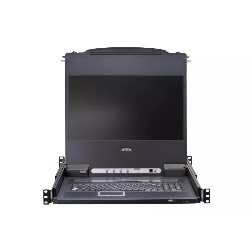 ATEN CL5716M Rack-Konsole 43,2 cm (17 Zoll) 1280 x 1024 Pixel Metall, Kunststoff Schwarz 1HE