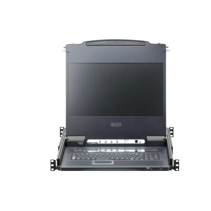ATEN CL6708MW Rack-Konsole 43,9 cm (17,3 Zoll) 1920 x 1080 Pixel Metall, Kunststoff Schwarz 1U