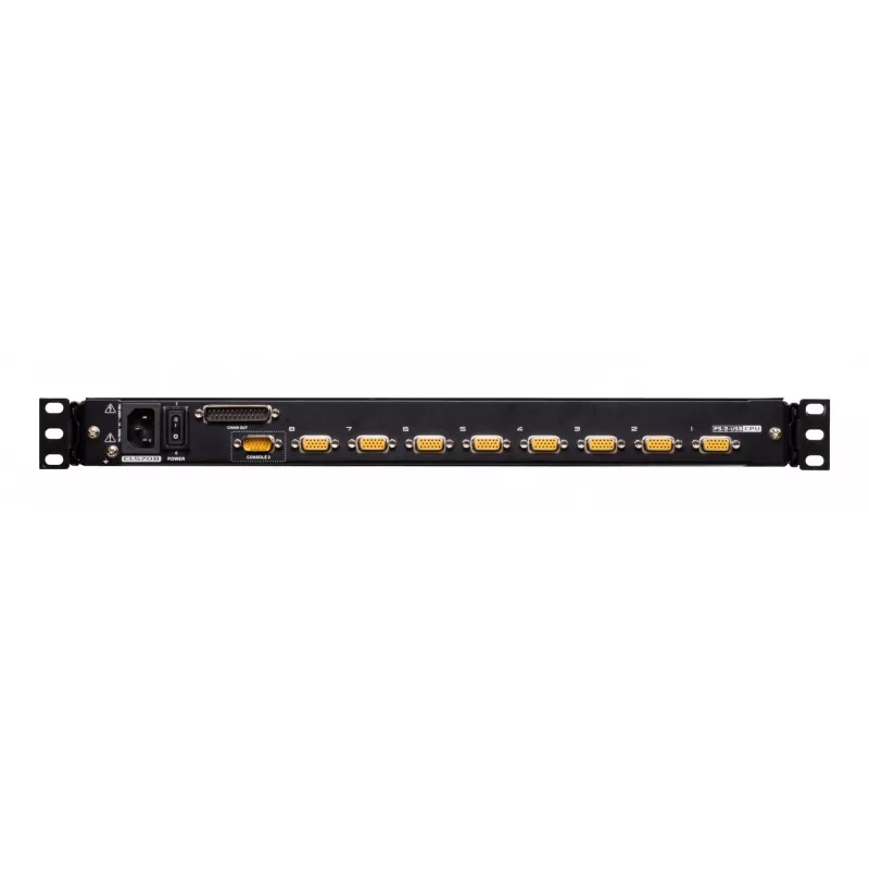 KVM-Switch ATEN CL5708M Rackmontage Schwarz 1HE 17 Zoll LCD