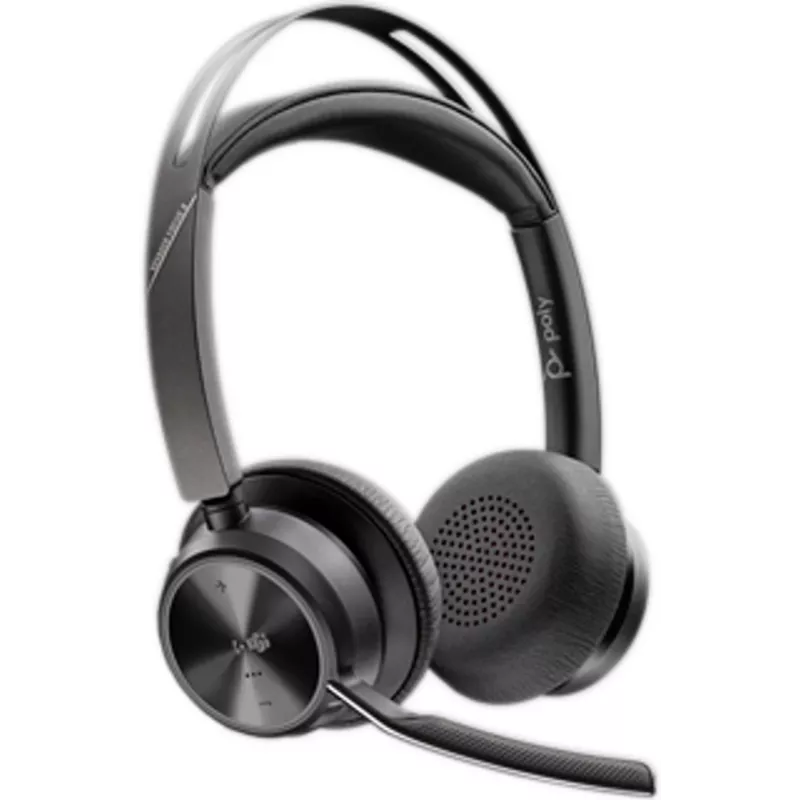HP Poly Voyager Focus 2 Microsoft Teams Certified USB-C-C Headset +USB-C/A Adapter