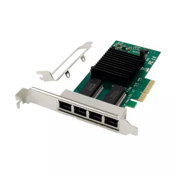 Netzwerkkarte MicroConnect I350-T4 PCIe x4 1GbE – 4‑Port Gigabit Ethernet PCIe x4