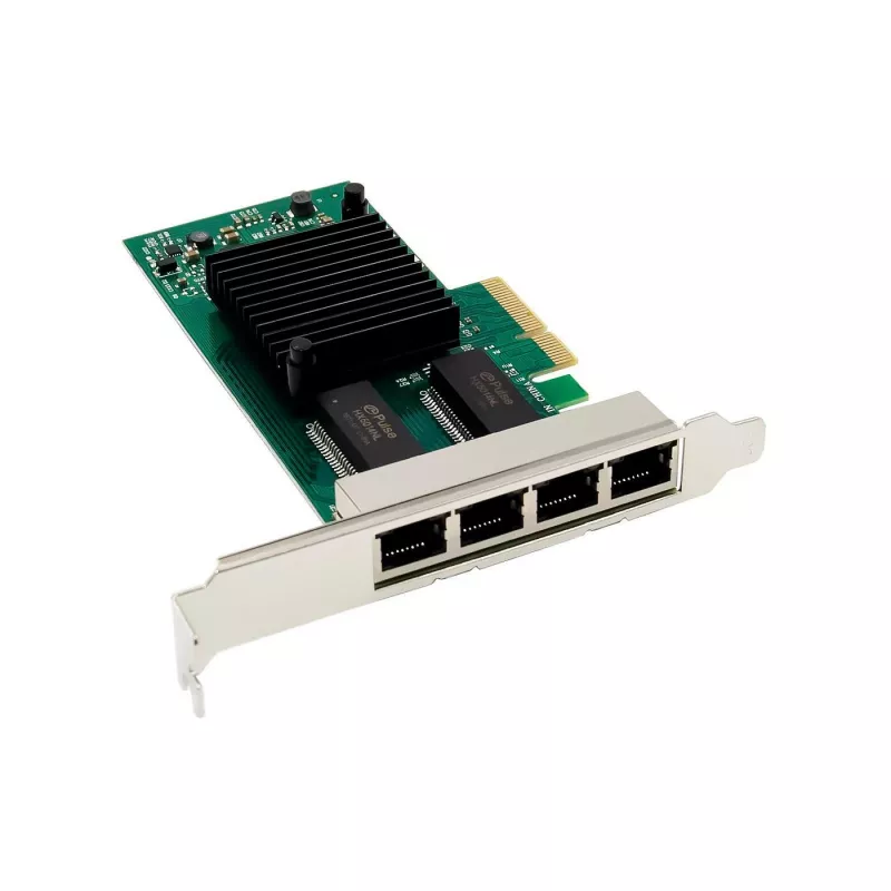 Netzwerkkarte MicroConnect I350-T4 PCIe x4 1GbE – 4‑Port Gigabit Ethernet PCIe x4