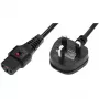 Netzkabel MicroConnect UK Typ G auf IEC C13 Stecker – Netzkabel für Computer und Peripheriegeräte
