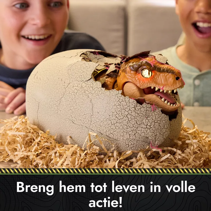 Jurassic World Primal Hatch interaktives Spielzeug-Dinosaurier & Ei, Schlüpfen & Trainieren deines eigenen Baby-Dinos mit über 100 Geräuschen & Reaktionen, Kinderspielzeug für Jungen & Mädchen ab 5 Jahren
