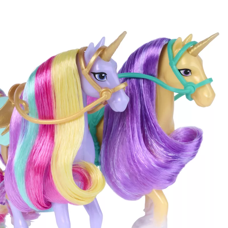 Unicorn Academy, Magic Unleashed Adventure Pack, Ostergeschenk-Idee, enthält Sophia-, Ava-, Ravenzella-Puppen, Wildstar-, Leaf-Einhörner & mehr
