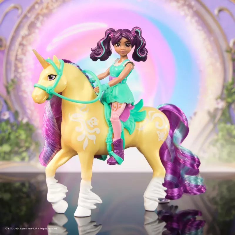 Unicorn Academy, Magic Unleashed Adventure Pack, Ostergeschenk-Idee, enthält Sophia-, Ava-, Ravenzella-Puppen, Wildstar-, Leaf-Einhörner & mehr