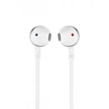 JBL Tune 205, Kabelgebunden, 20 - 20000 Hz, Anrufe/Musik, 14,3 g, Headset, Chrom, Weiß