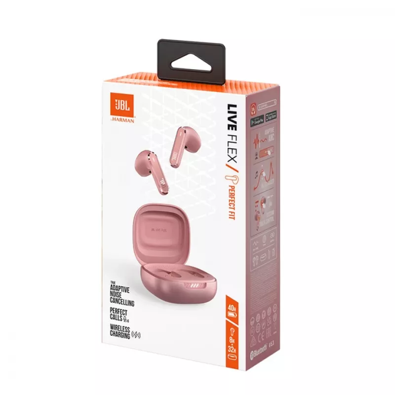JBL LIVE FLEX Headset Kabellos Im-Ohr Anrufe/Musik Bluetooth Rose