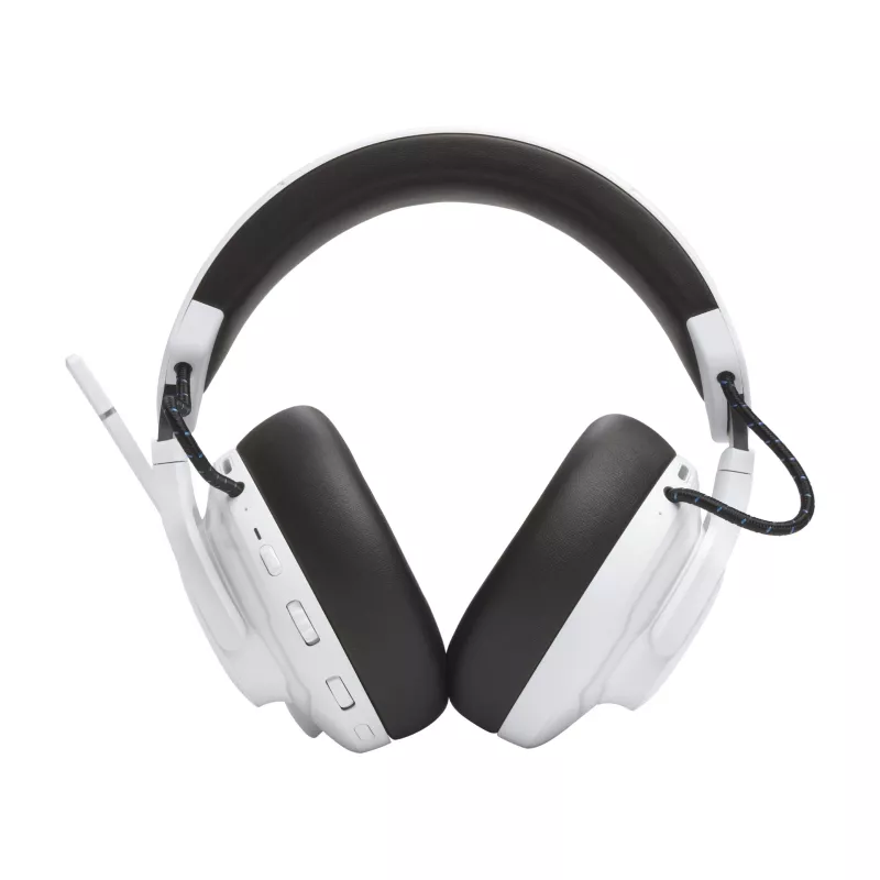 JBL Quantum 910P Headset Kabelgebunden & Kabellos Kopfband Gaming USB Typ-C Bluetooth Blau, Weiß