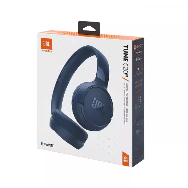 JBL Tune 520BT Headset kabellos Kopfbügel Anrufe/Musik USB Type-C JBLT520BTBLUEU