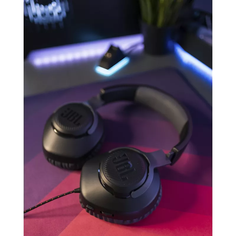 JBL Quantum 100 Schwarz, Kabelgebunden, Gaming, 20 - 20000 Hz, 216 g, Kopfhörer, Schwarz