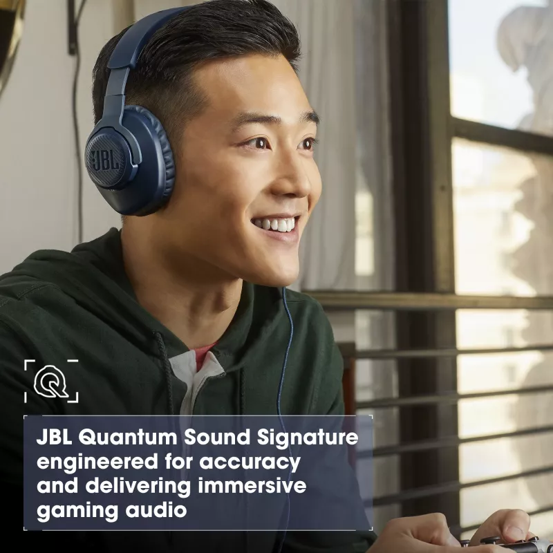 JBL Quantum 100 Schwarz, Kabelgebunden, Gaming, 20 - 20000 Hz, 216 g, Kopfhörer, Schwarz