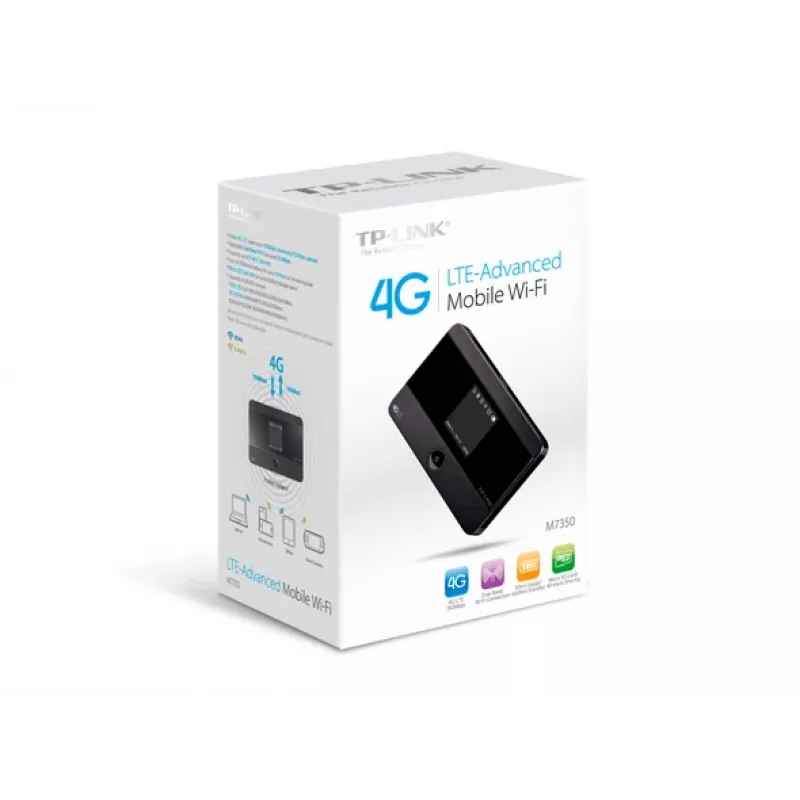 TP-Link 4G LTE Mobile Wi-Fi, Mobilfunk-Netzwerkgerät, Schwarz, Tragbar, 802.11b, 802.11g, Wi-Fi 4 (802.11n), 150 Mbit/s, 2,4 GHz