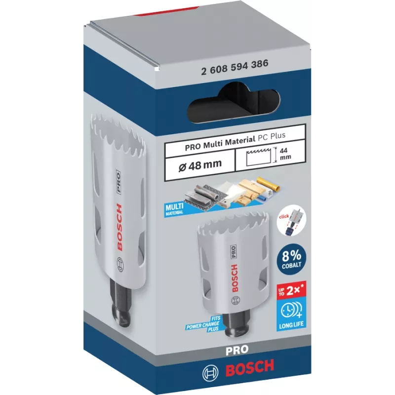 Lochsäge Bosch PRO Multi Material PC Plus 44/48 mm — Einzelstück für Bohrmaschinen