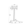 Display-Ständer Multibrackets M Display Stand 180 Single Schwarz