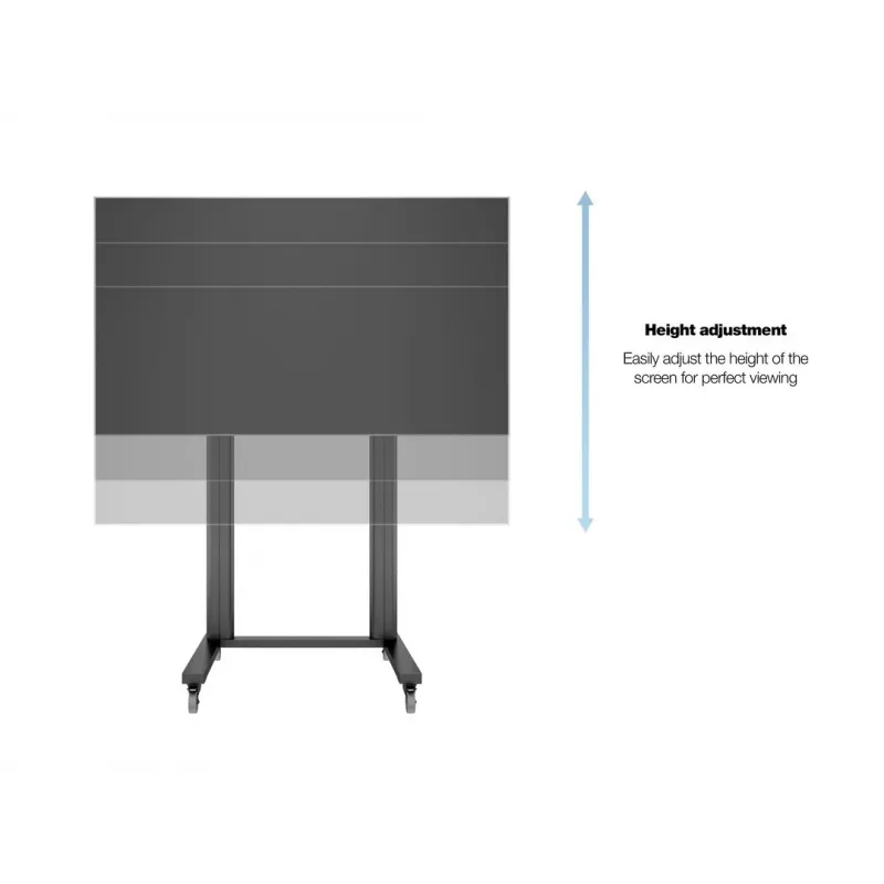 Multibrackets M Public Display Stand 210 Dual Pillar Wheelbase Schwarz