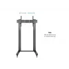 Multibrackets M Public Display Stand 210 Dual Pillar Wheelbase Schwarz