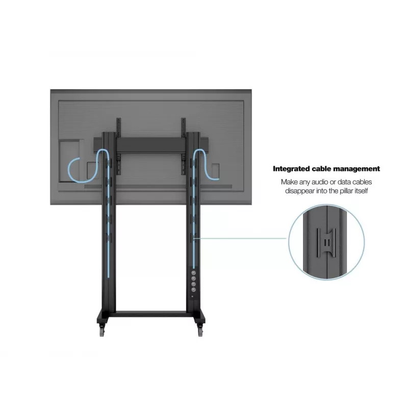 Multibrackets M Public Display Stand 210 Dual Pillar Wheelbase Schwarz