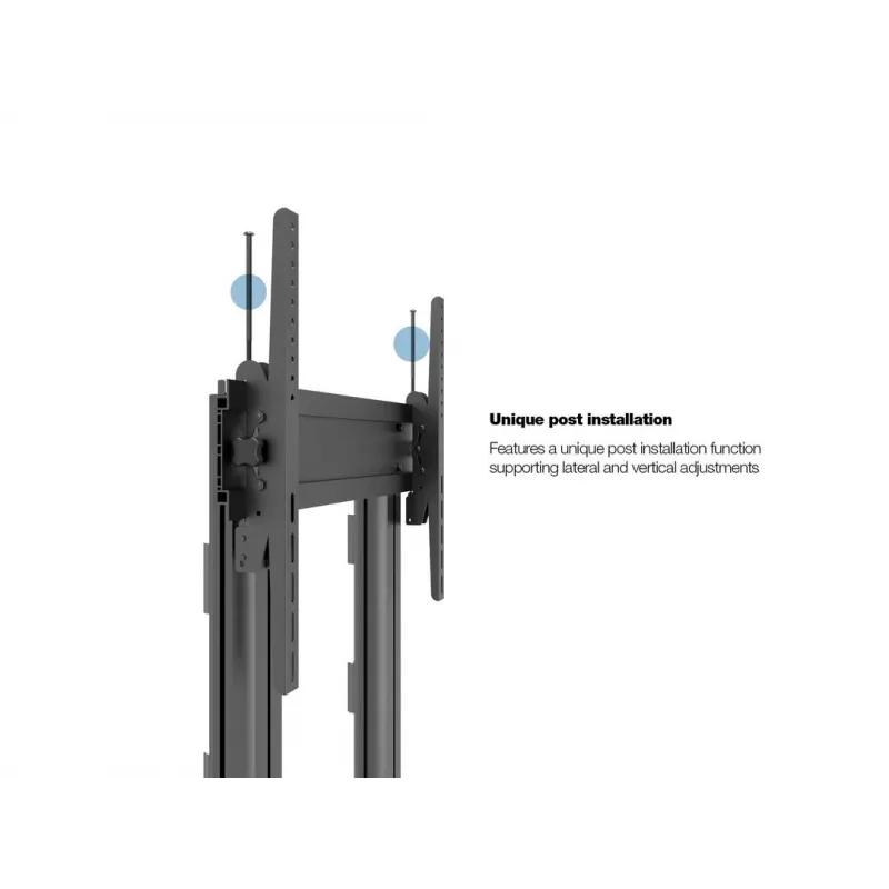 Multibrackets M Public Display Stand 210 Dual Pillar Wheelbase Schwarz
