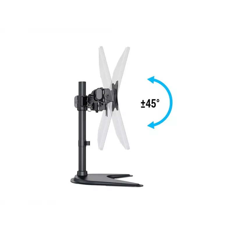 Multibrackets M Deskstand Basic Dual, Freestanding, 16 kg, 38.1 cm (15 Zoll), 68.6 cm (27 Zoll), 100 x 100 mm, Schwarz