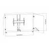 Multibrackets M Motorisierter TV-Lift Large 50 kg Tragkraft 37-65 Zoll Bildschirme