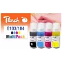 Peach 321330 Tintenpatrone 4 Stück Kompatibel Standardertrag Schwarz, Cyan, Magenta, Gelb
