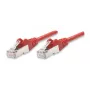 Intellinet Netzwerk-Patchkabel, Cat5e, 3m, Rot, CCA, F/UTP, PVC, RJ45, vergoldete Kontakte, Knickschutz, mit Zugentlastung, Polybeutel