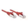 Intellinet Netzwerk-Patchkabel, Cat5e, 3m, Rot, CCA, F/UTP, PVC, RJ45, vergoldete Kontakte, Knickschutz, mit Zugentlastung, Polybeutel