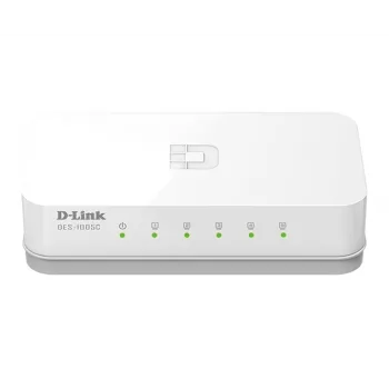 D-Link ES-1005C/E Unmanaged Fast Ethernet (10/100) Desktop Weiß