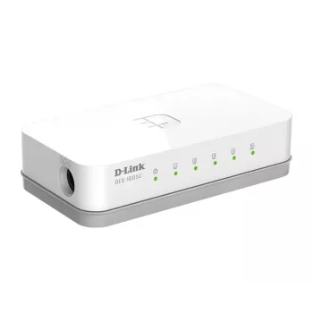 D-Link ES-1005C/E Unmanaged Fast Ethernet (10/100) Desktop Weiß