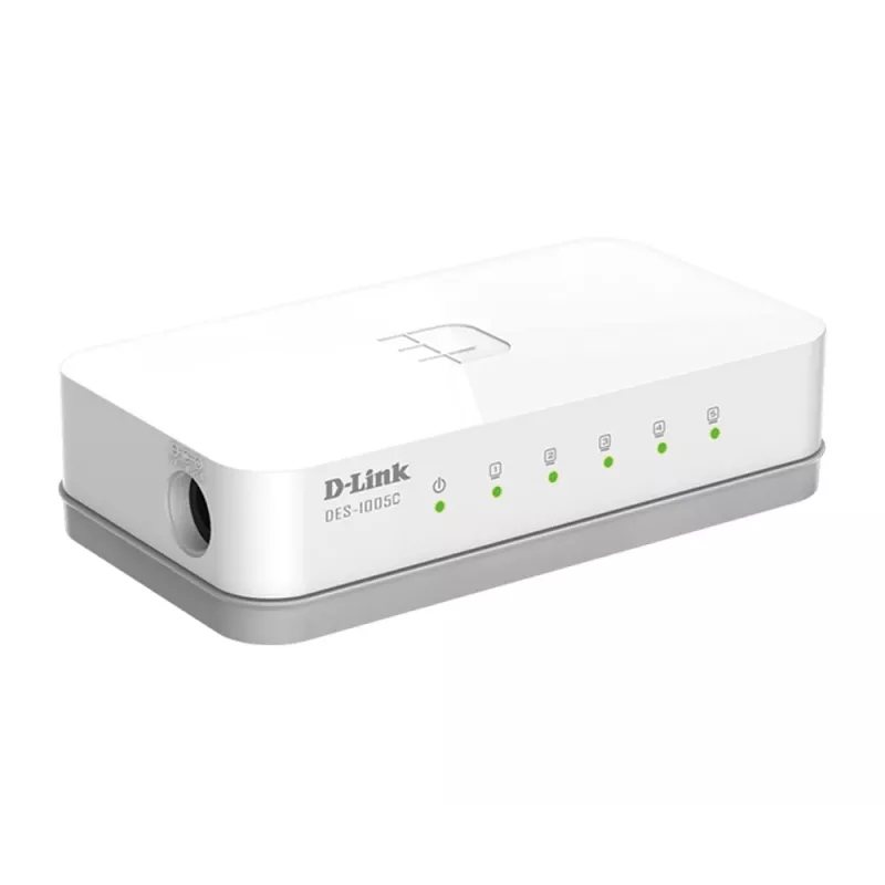 D-Link ES-1005C/E Unmanaged Fast Ethernet (10/100) Desktop Weiß