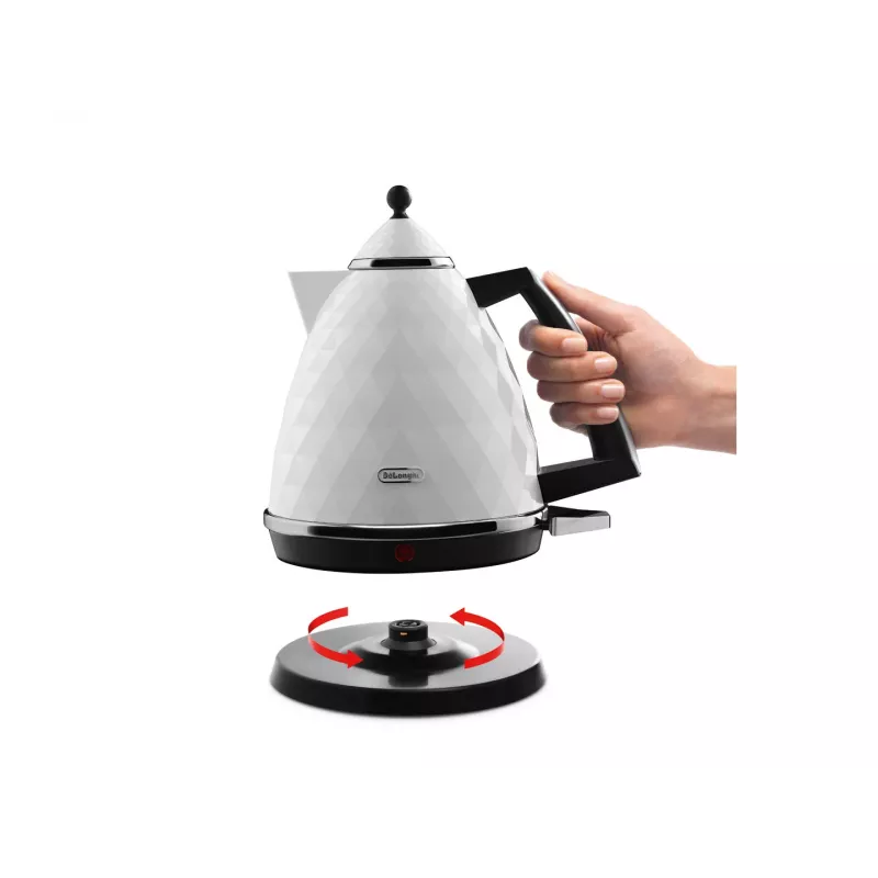 De’Longhi Brillante KBJ 2001.W Wasserkocher 1,7 L 2000 W Weiß