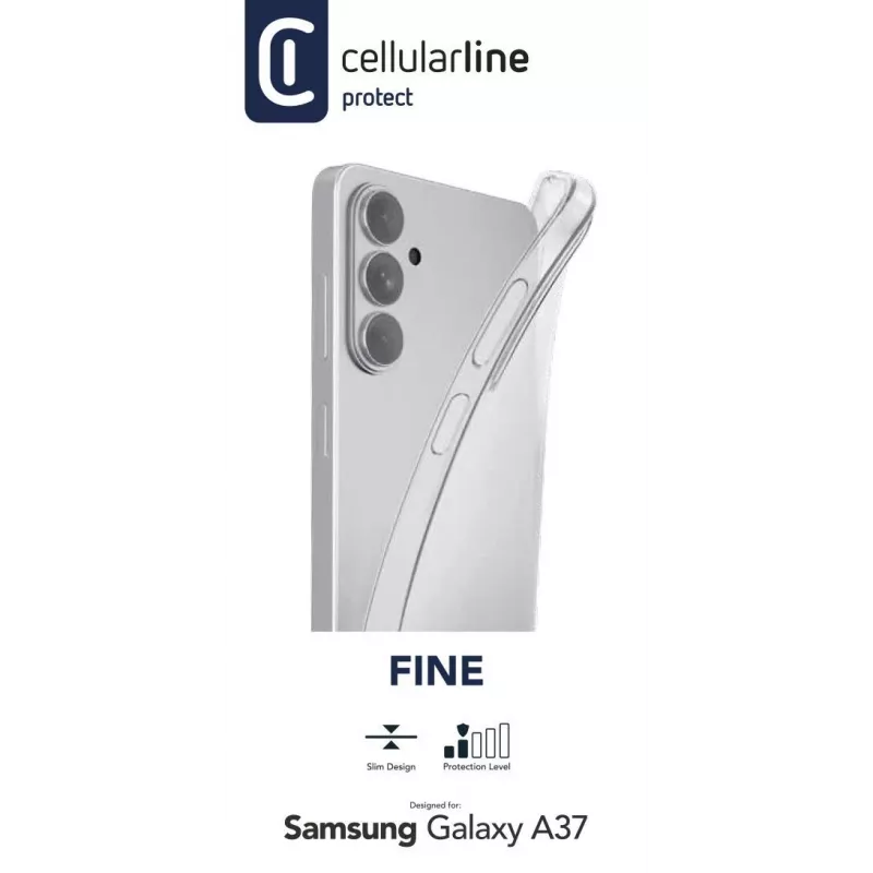 Cellularline Fine - Galaxy A37, Abdeckung, Samsung, Galaxy A37, 17 cm (6,7″), Transparent