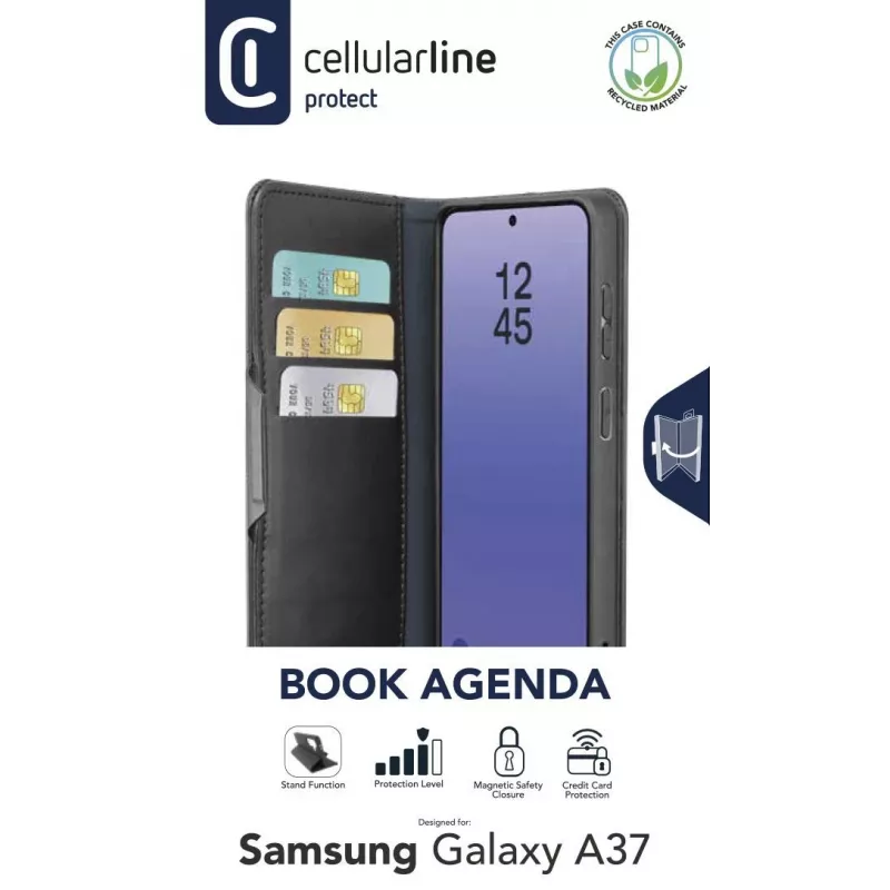 Cellularline Book Agenda 2 - Galaxy A37 Book-style faux leather…