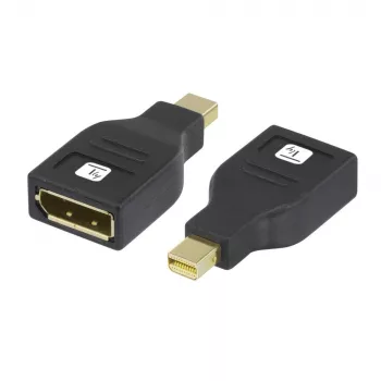 Techly IADAP DP-MDP2 Kabel-Adapter/Adapter DisplayPort Mini DisplayPort Schwarz