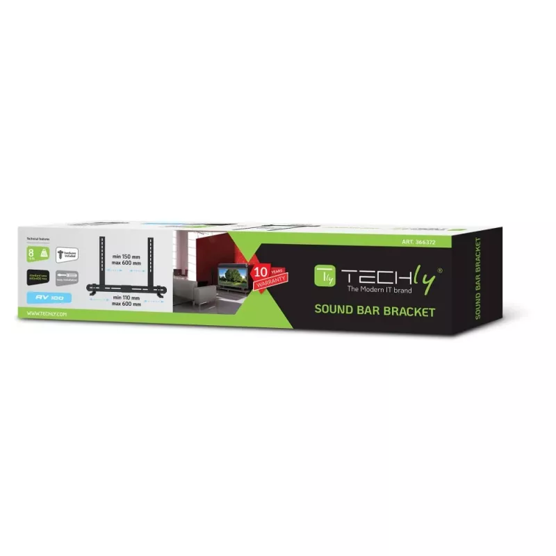 Techly Universal Wandhalterung für Soundbar Max VESA 600x400