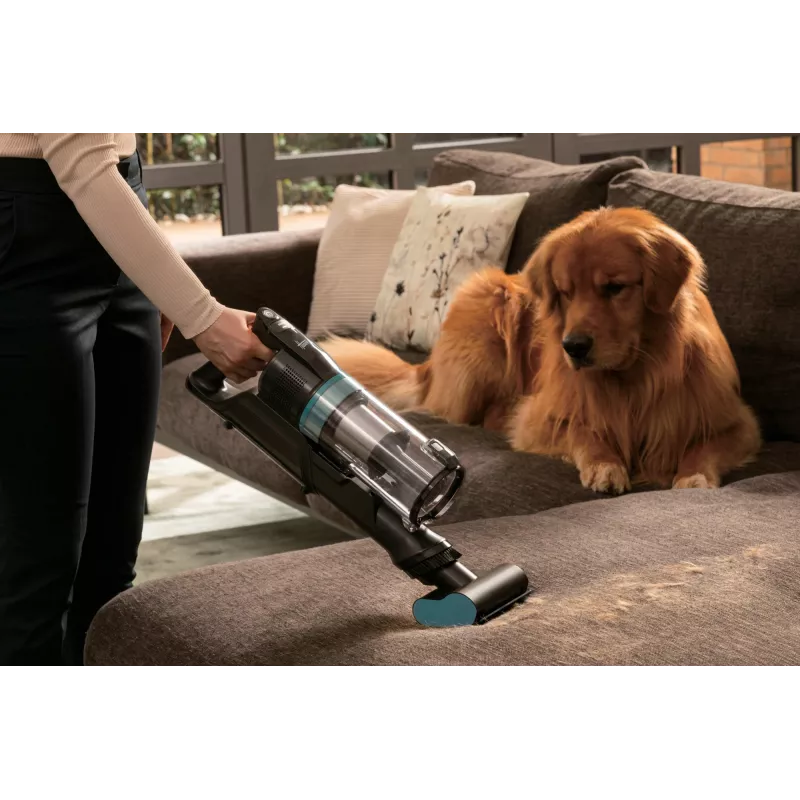 Hoover HF1P10PX 011 Akku-Staubsauger Trocken Schaum, Mikro Beutellos 0,7 l 165 W Schwarz, Türkis 22 Ah