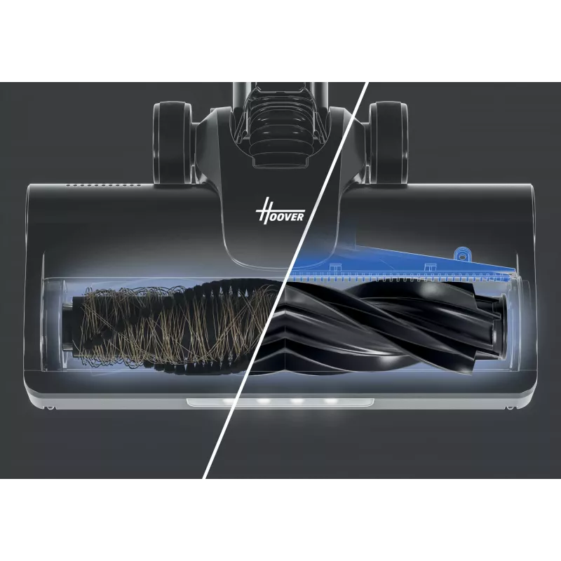 Hoover HF1P10PX 011 Akku-Staubsauger Trocken Schaum, Mikro Beutellos 0,7 l 165 W Schwarz, Türkis 22 Ah
