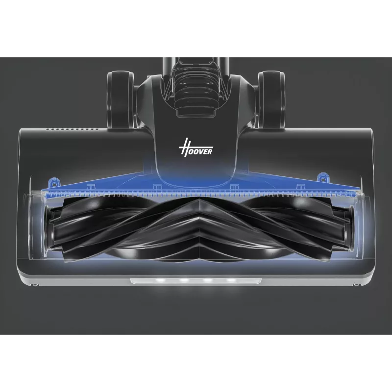 Hoover HF1P10PX 011 Akku-Staubsauger Trocken Schaum, Mikro Beutellos 0,7 l 165 W Schwarz, Türkis 22 Ah