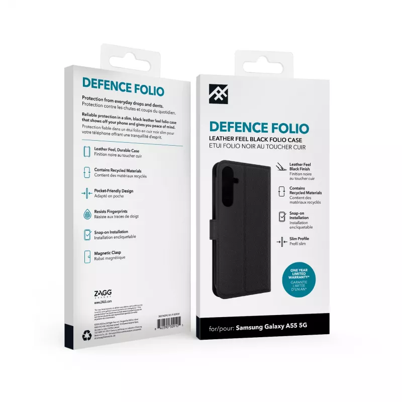 IFROGZ Defence Folio Handyhülle 16,8 cm (6,6 Zoll) Schwarz